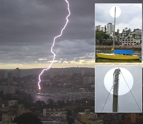 Lightening Strikes Boat Mast | Tokyo Sail and Power Squadron